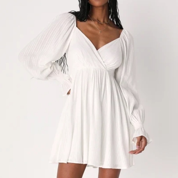 Lulus Embroidered Long Sleeve Mini Dress - Picture 2 of 7
